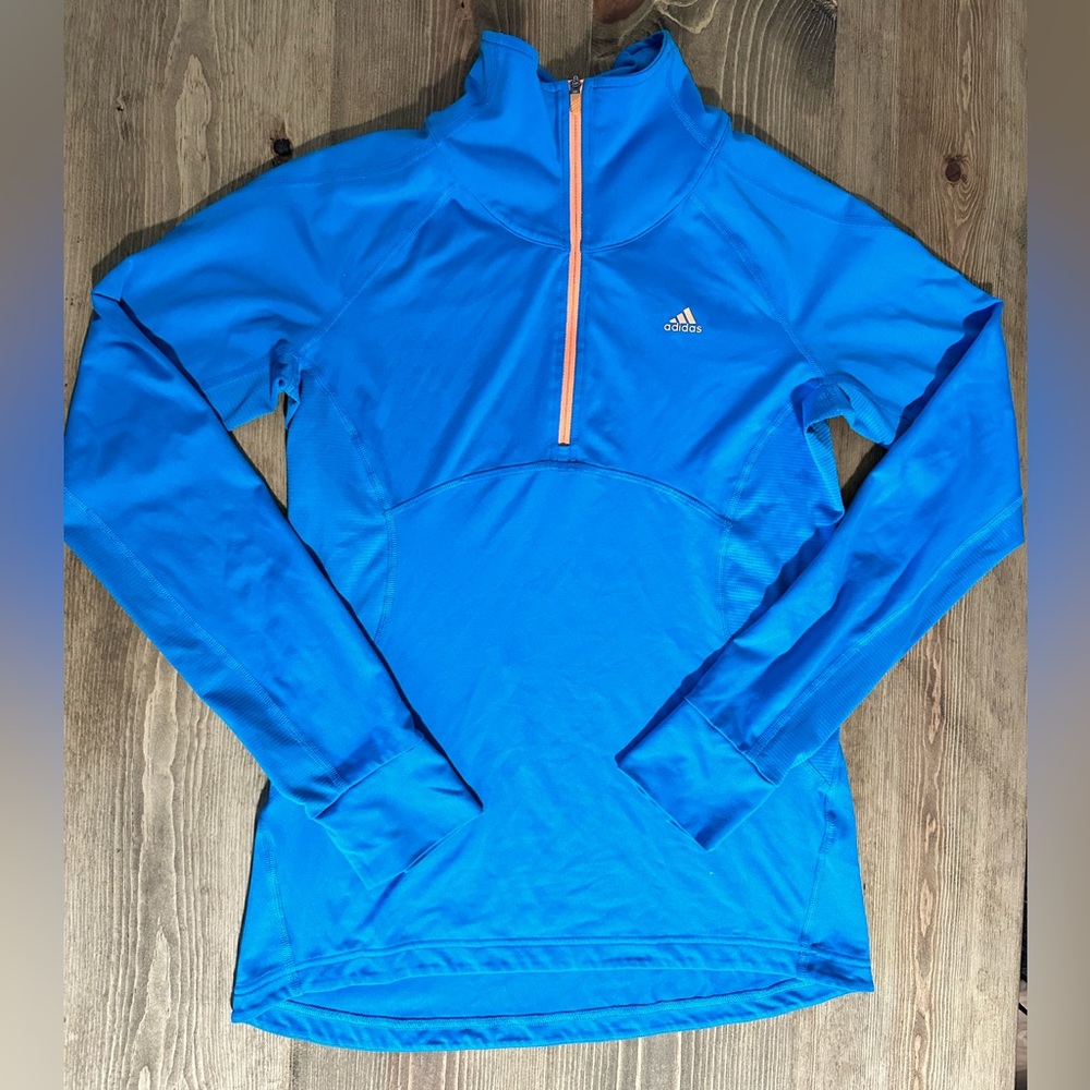 Adidas 1/4 zip running long sleeve